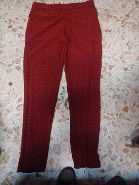 0 to 5 Junior Women's Scruntch Butt Track Pants XL Red